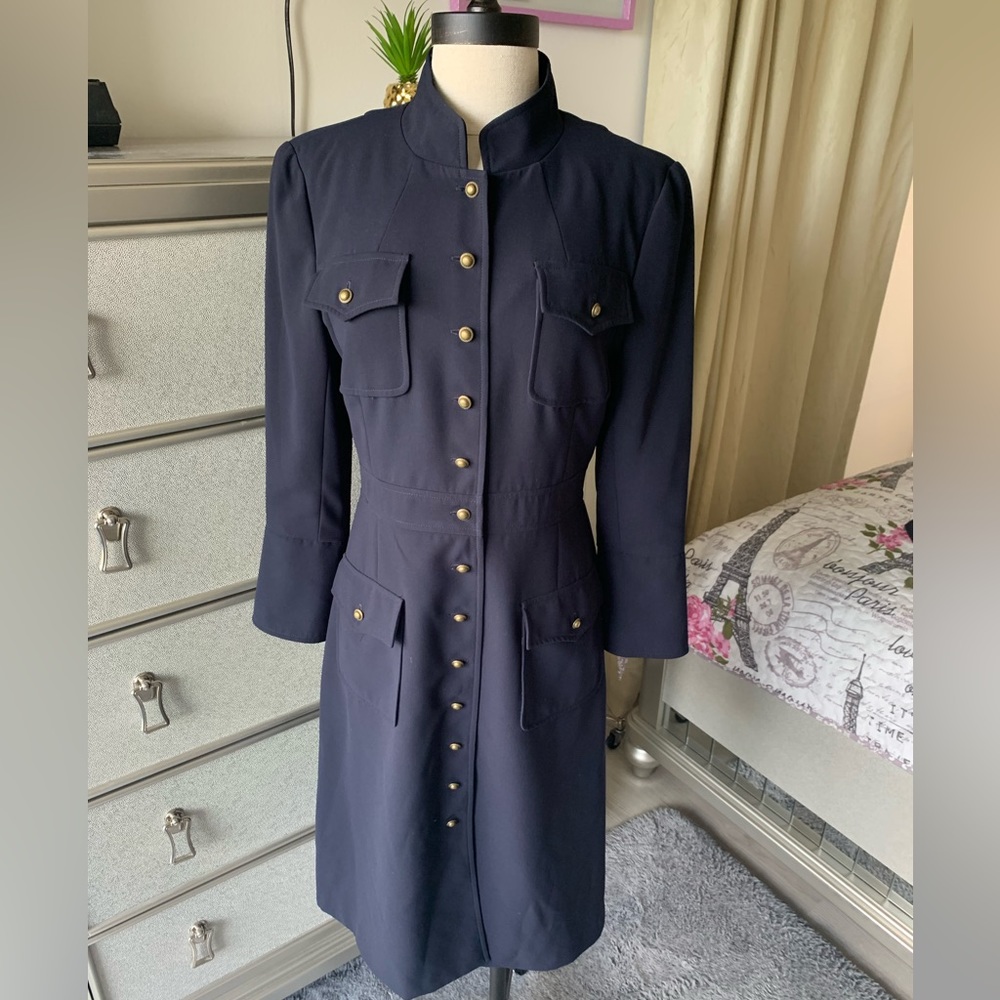 Vintage Sara Campbell Navy Coat/Dress size 8